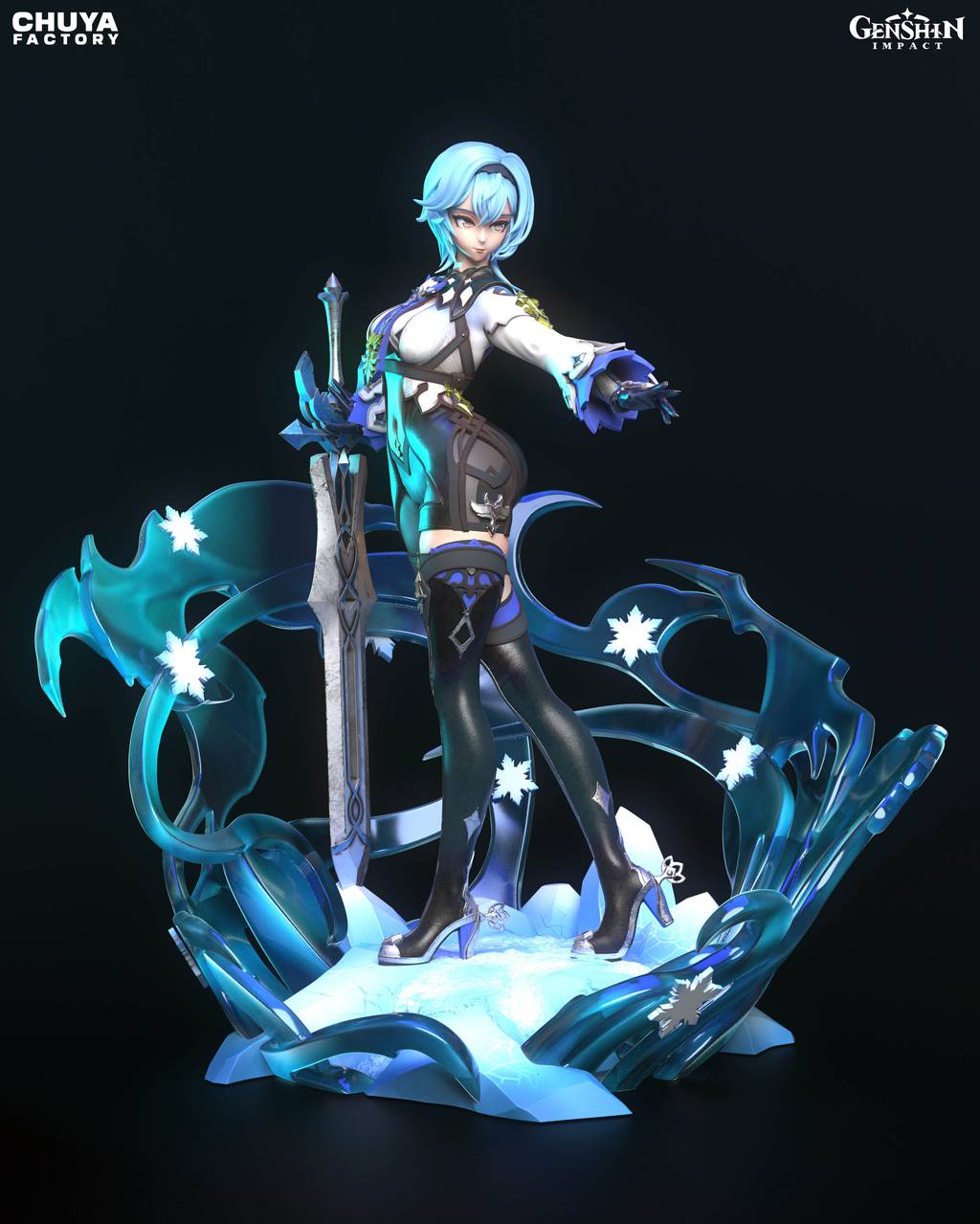 P站图纸印象馆 Chuya Factory 原神 优菈 Chuya Factory 原神 优菈