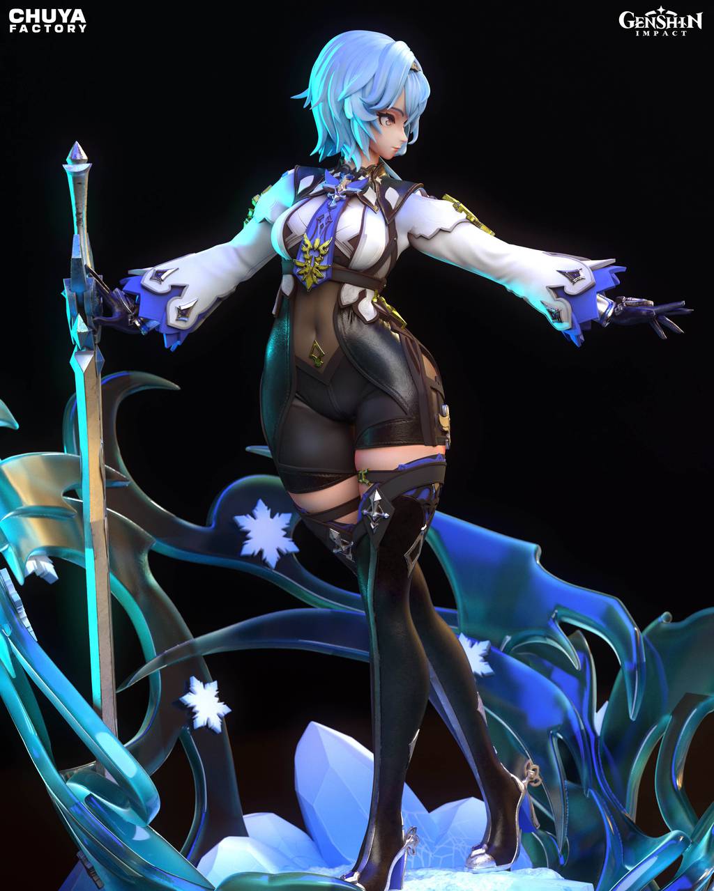 P站图纸印象馆 Chuya Factory 原神 优菈 Chuya Factory 原神 优菈