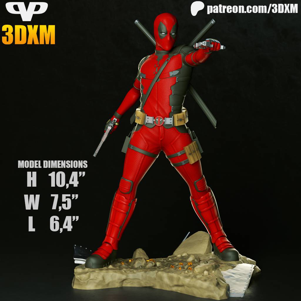 P站图纸印象馆 Chibi STL 漫威 死待 Chibi STL 漫威 死待