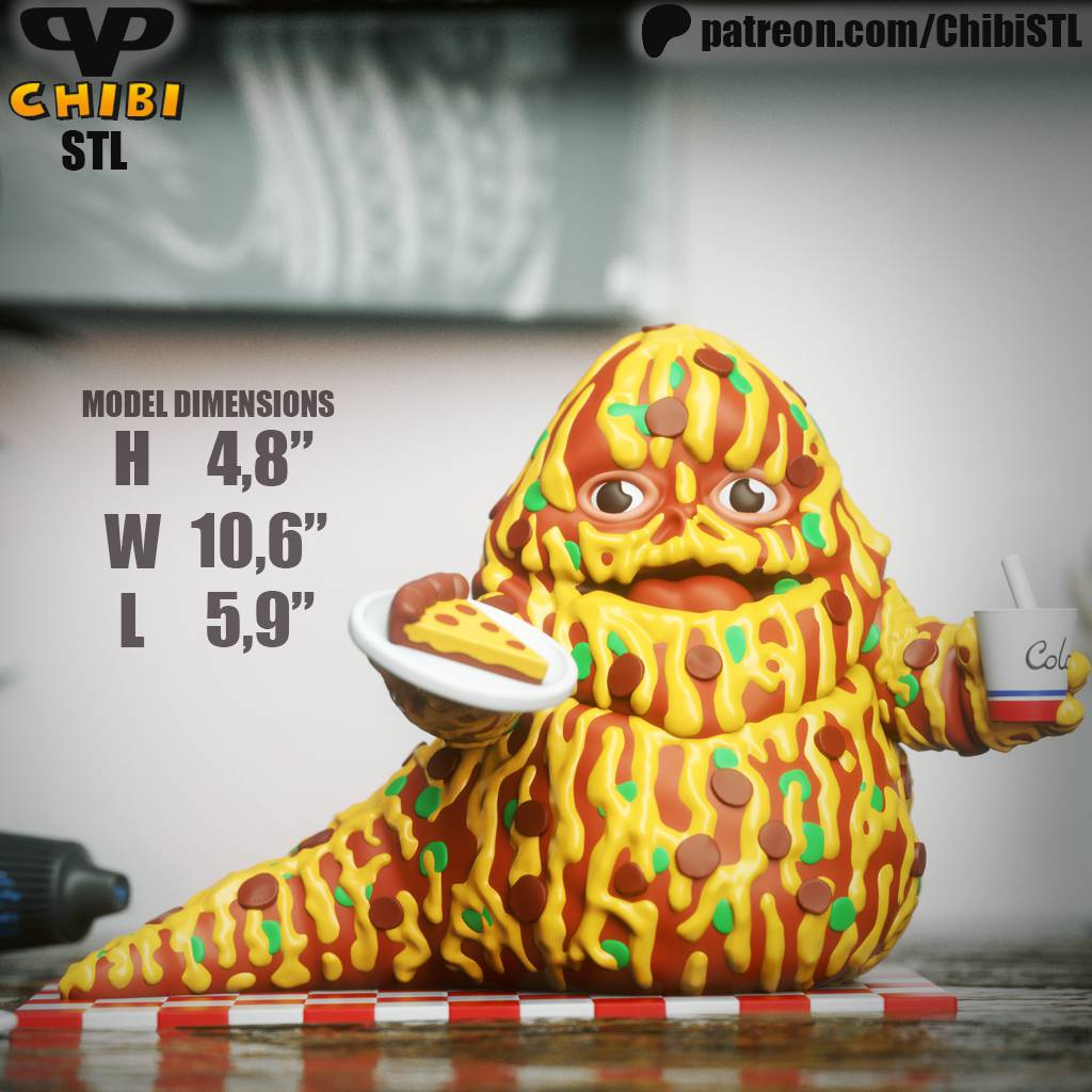 P站图纸印象馆 Chibi STL 外星奇缘 赫特人披萨 Chibi STL 外星奇缘 赫特人披萨