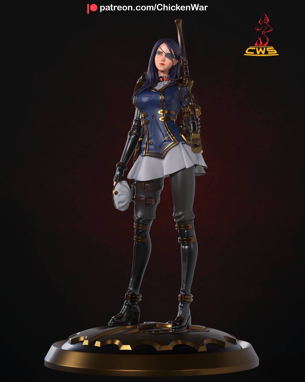 P站图纸印象馆 CW Studio 英雄联盟 双城之战 凯特琳 CW Studio 英雄联盟 双城之战 凯特琳