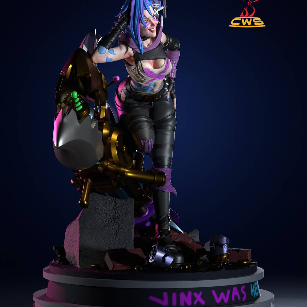 P站图纸印象馆 CW Studio 英雄联盟 双城之战 金克丝 CW Studio 英雄联盟 双城之战 金克丝