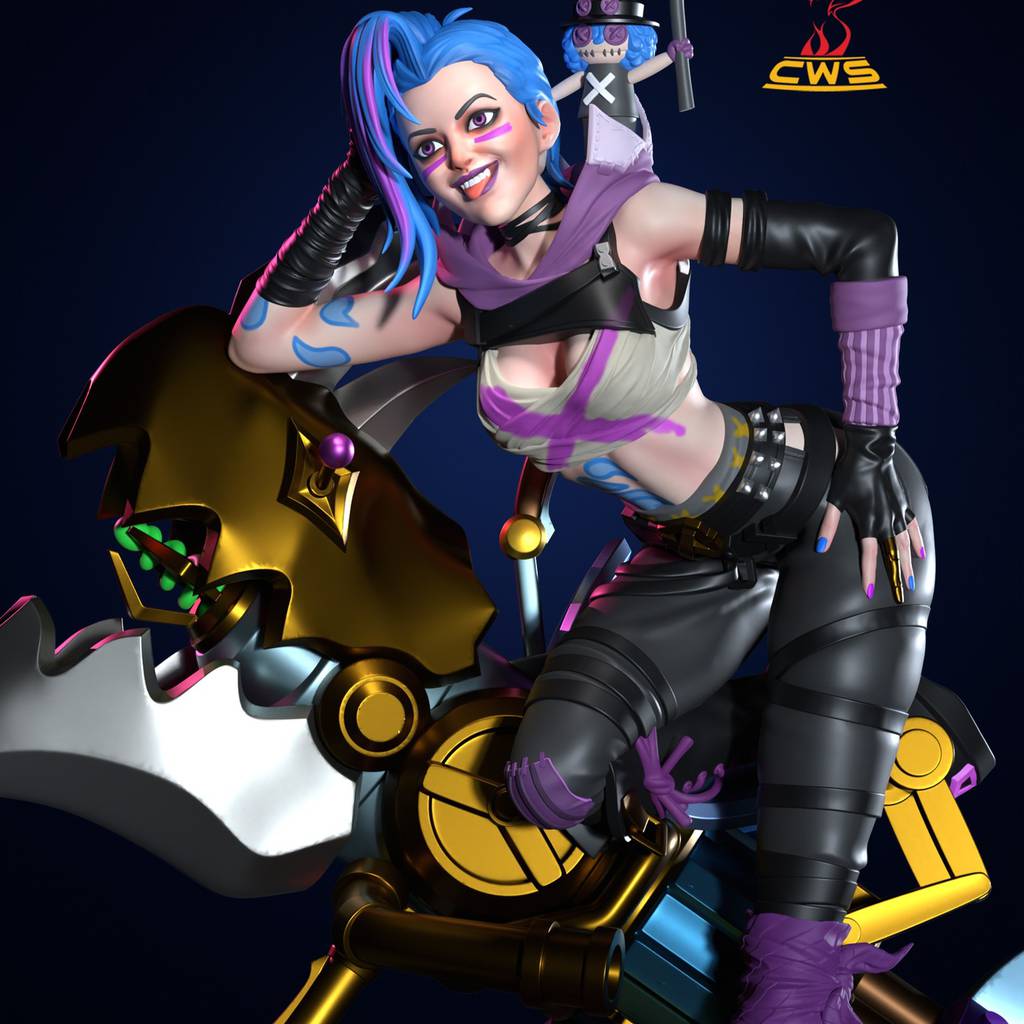 P站图纸印象馆 CW Studio 英雄联盟 双城之战 金克丝 CW Studio 英雄联盟 双城之战 金克丝