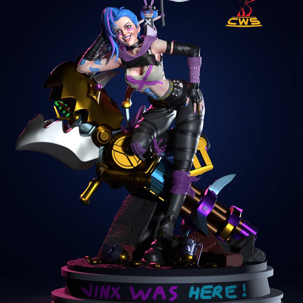 P站图纸印象馆 CW Studio 英雄联盟 双城之战 金克丝 CW Studio 英雄联盟 双城之战 金克丝