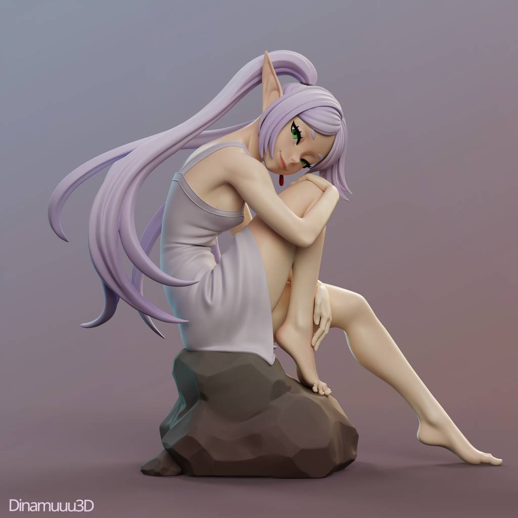 P站图纸印象馆 Dinamuuu 3D 葬送的芙莉莲 芙莉莲 Dinamuuu 3D 葬送的芙莉莲 芙莉莲