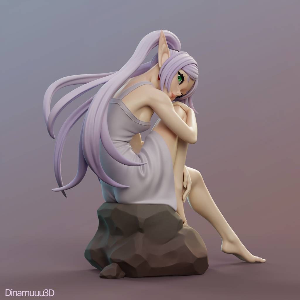 P站图纸印象馆 Dinamuuu 3D 葬送的芙莉莲 芙莉莲 Dinamuuu 3D 葬送的芙莉莲 芙莉莲