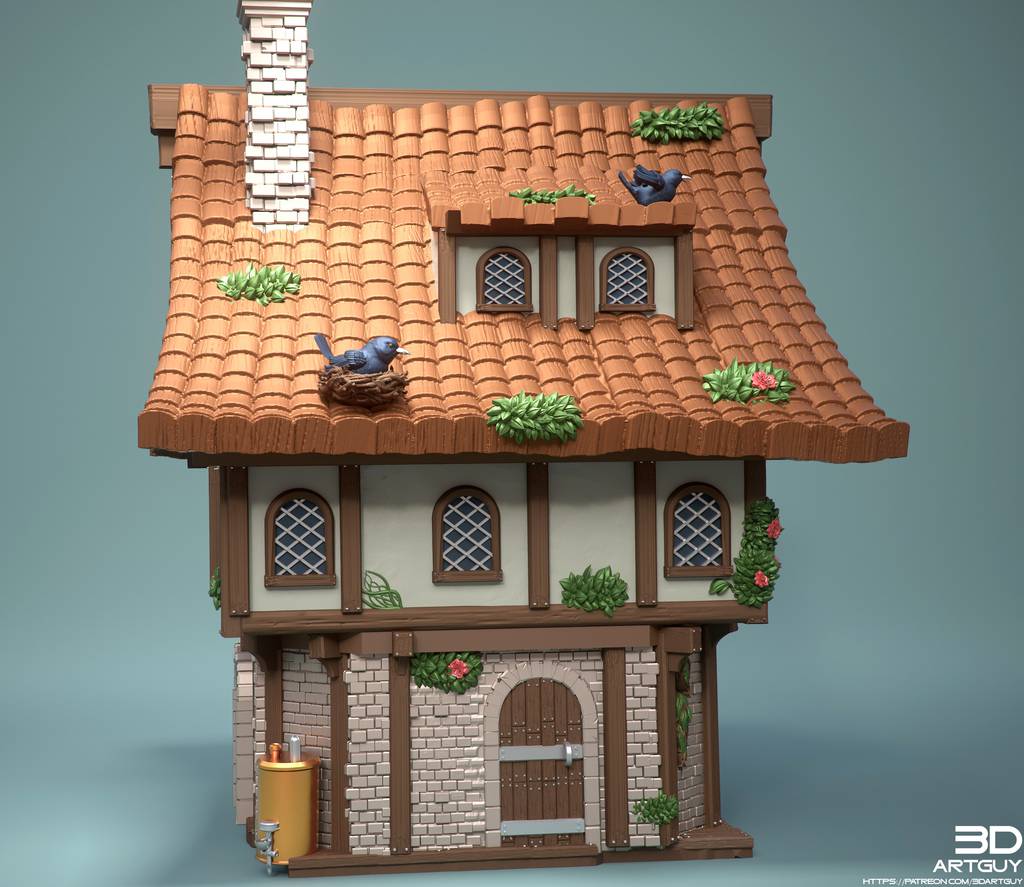 P站图纸印象馆 3DArtGuy 房屋道具 3DArtGuy 房屋道具