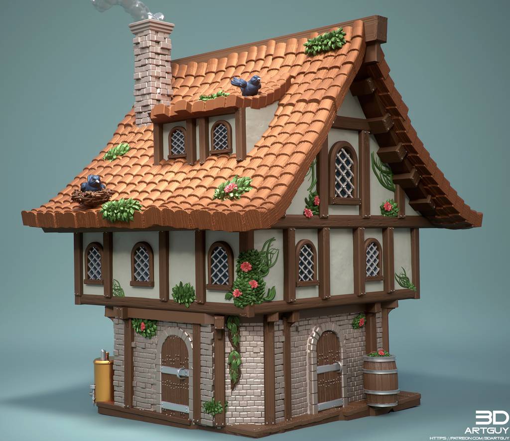 P站图纸印象馆 3DArtGuy 房屋道具 3DArtGuy 房屋道具