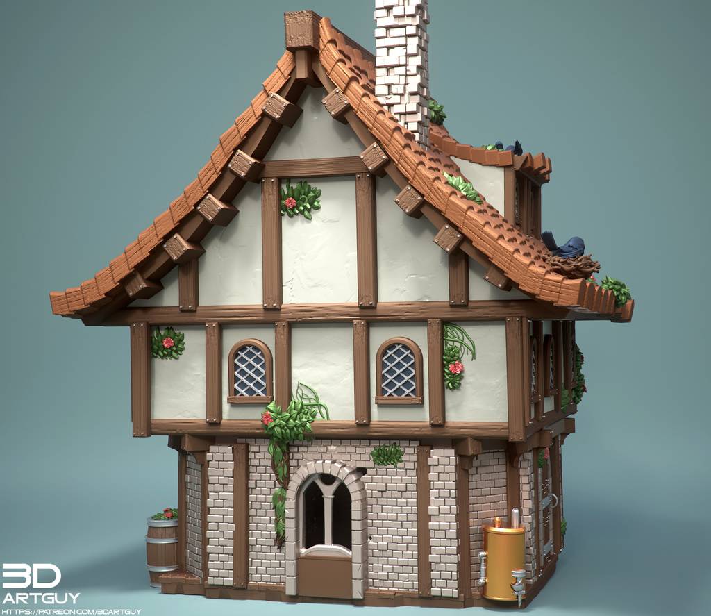 P站图纸印象馆 3DArtGuy 房屋道具 3DArtGuy 房屋道具