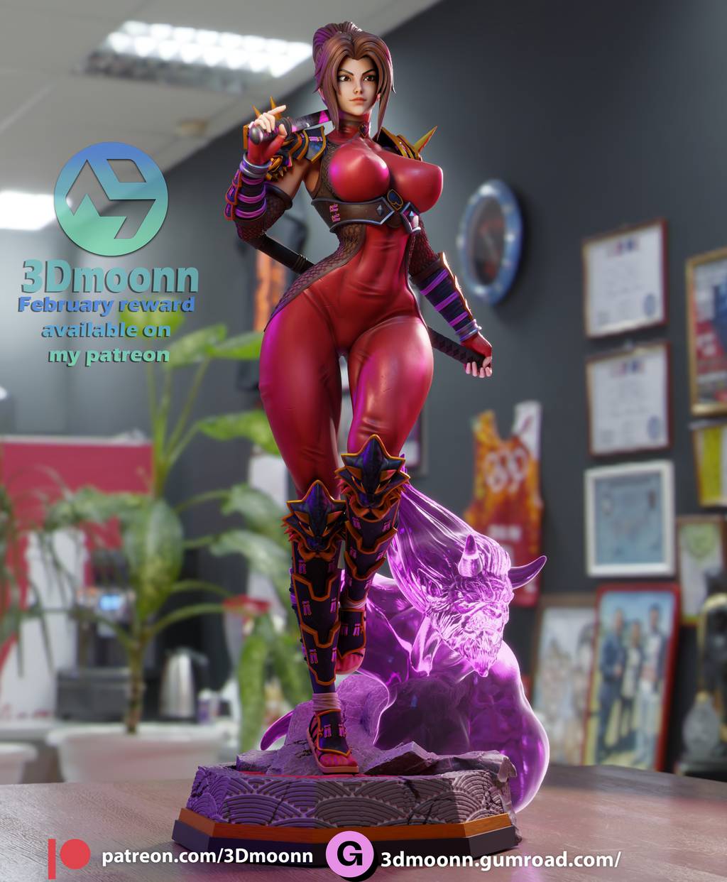 P站图纸印象馆 3Dmoonn 灵魂能力 塔姬 3Dmoonn 灵魂能力 塔姬