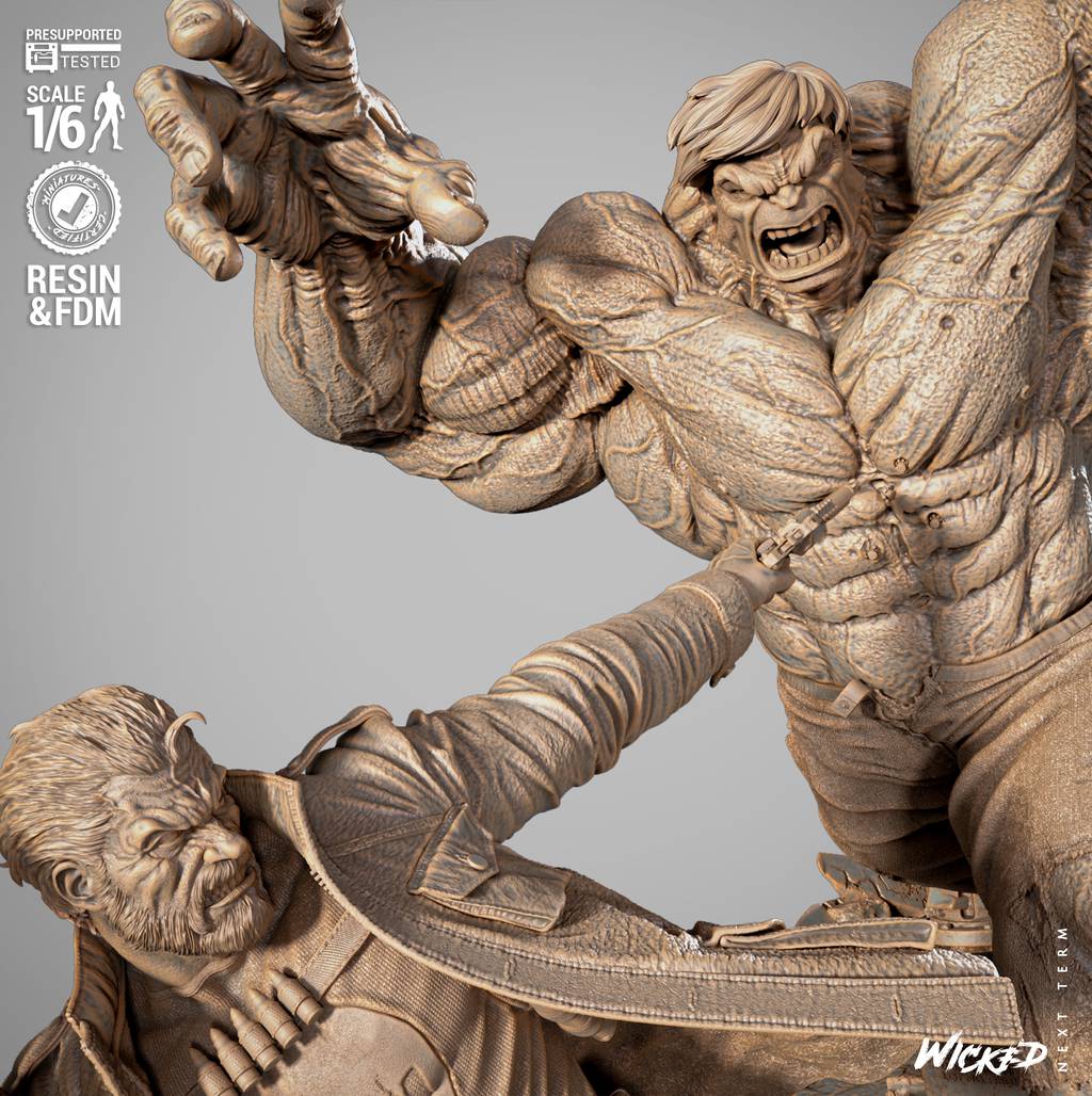 P站图纸印象馆 3DWicked 漫威 浩克和惩罚者 3DWicked 漫威 浩克和惩罚者