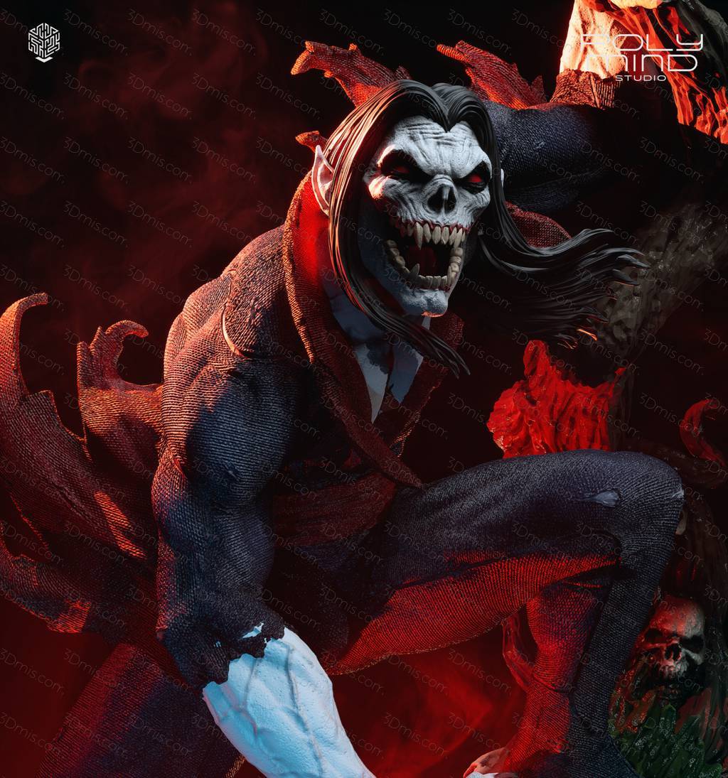 P站图纸印象馆 PolyMind 漫威 吸血鬼莫比亚斯 PolyMind 漫威 吸血鬼莫比亚斯