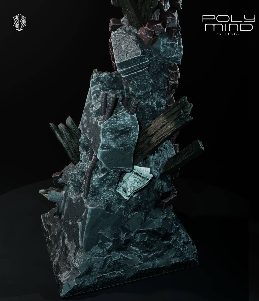 P站图纸印象馆 PolyMind 漫威 秃鹫 PolyMind 漫威 秃鹫