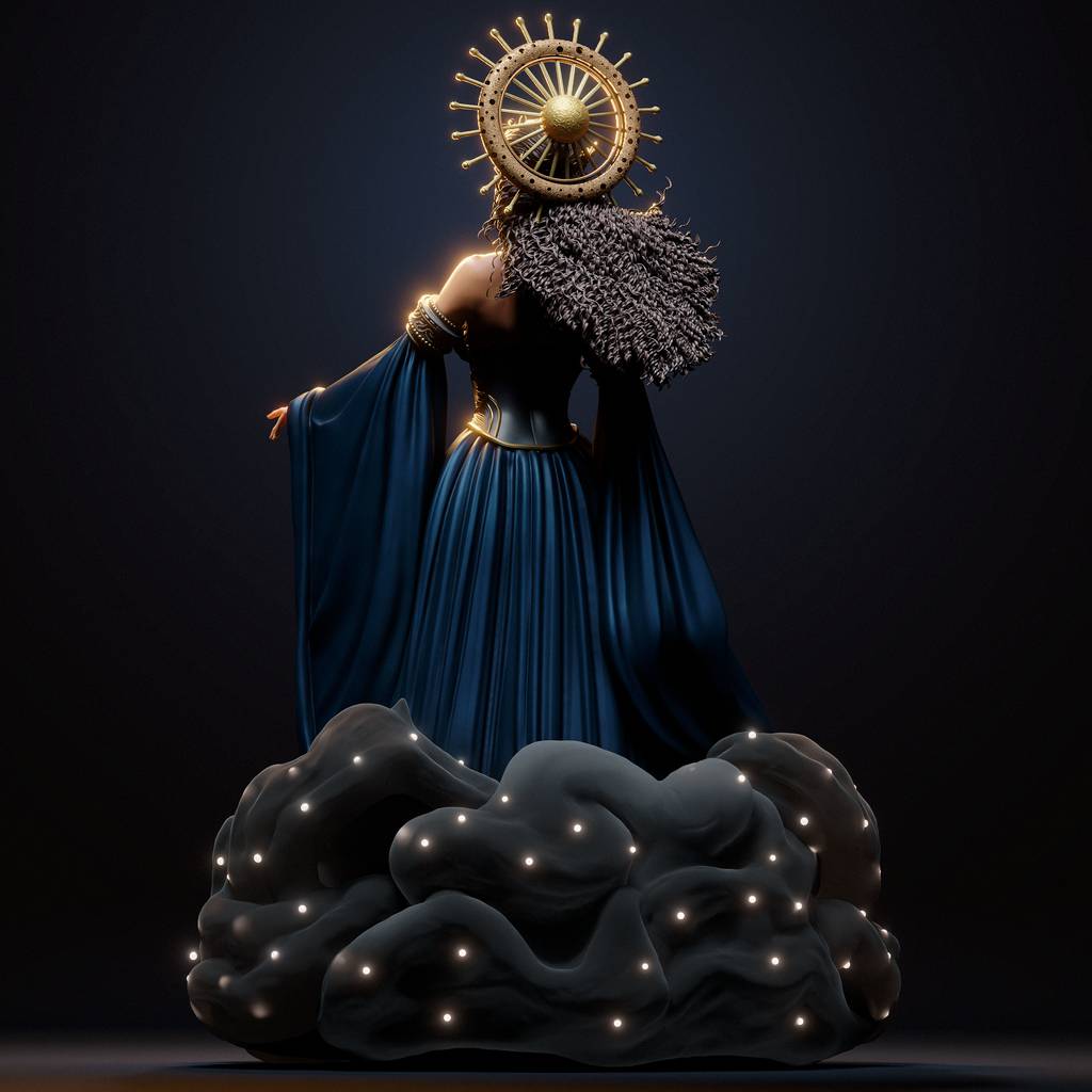 P站图纸印象馆 CA3D 司夜女神尼克斯 CA3D 司夜女神尼克斯