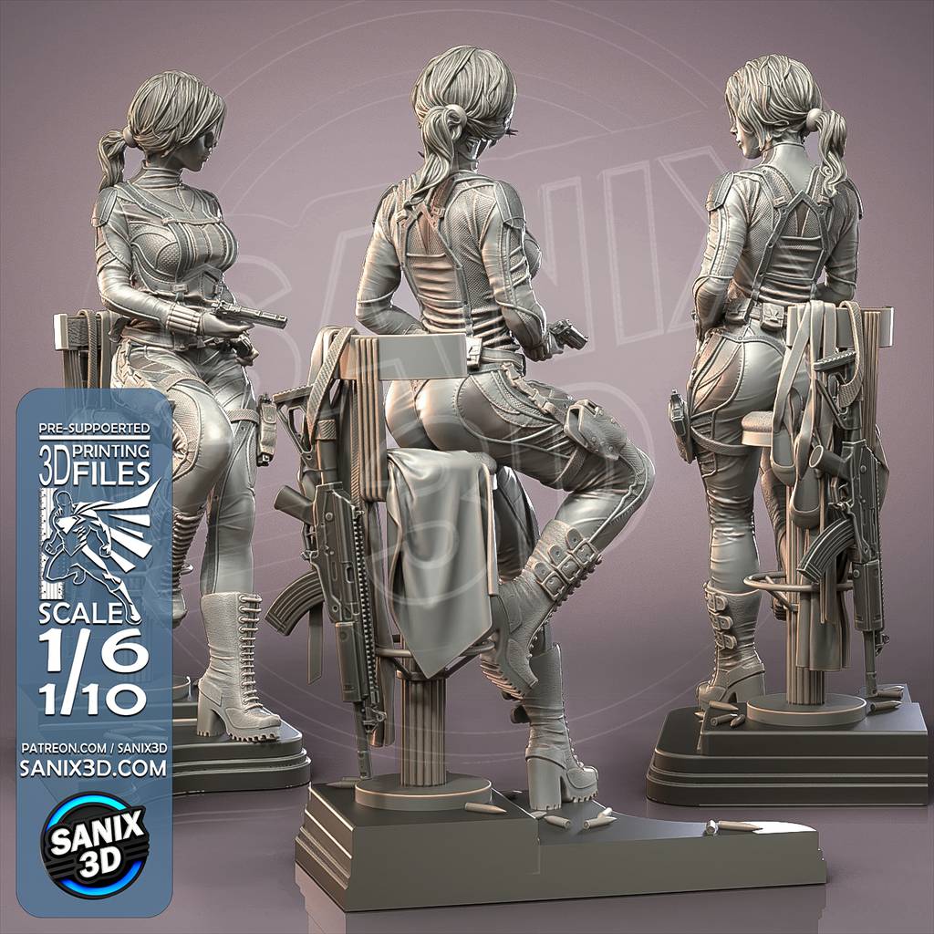 P站图纸印象馆 Sanix3d 漫威 娜塔莎·罗曼诺夫 Sanix3d 漫威 娜塔莎·罗曼诺夫