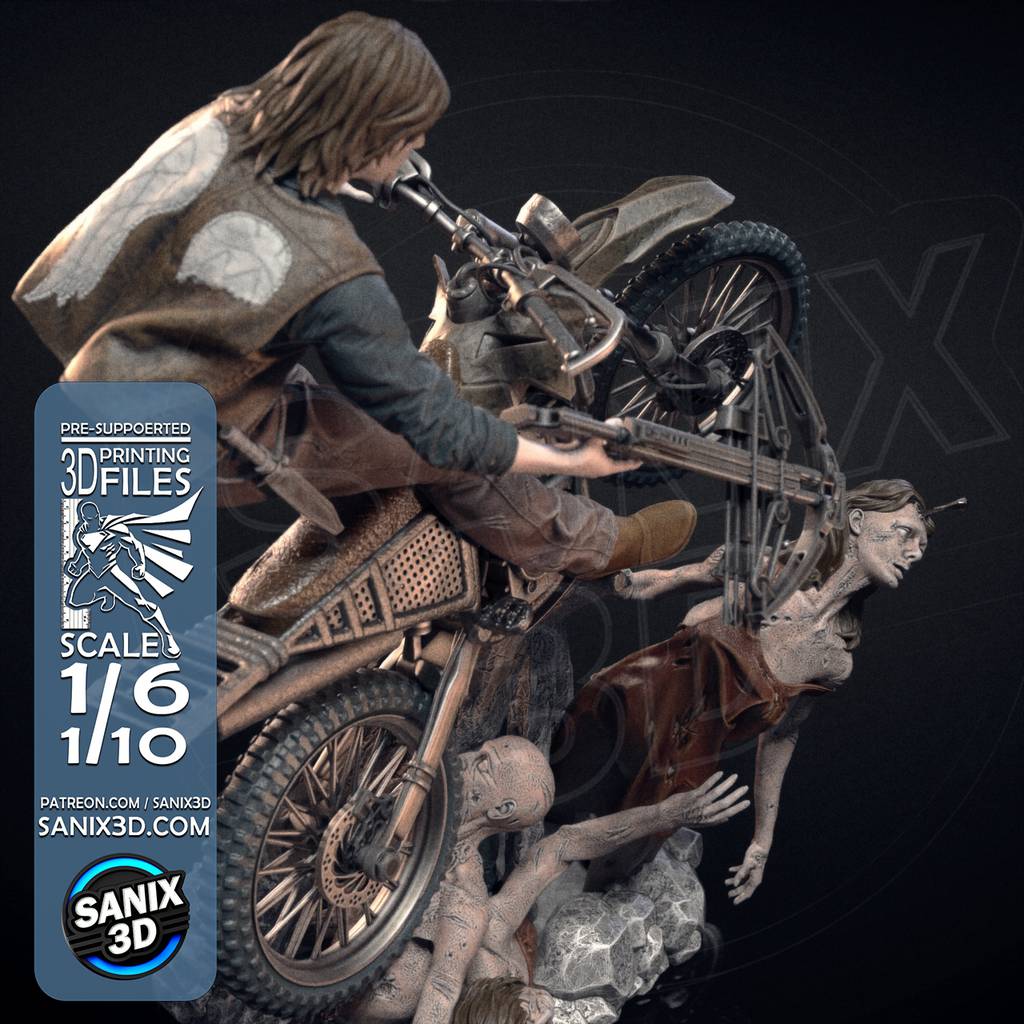 P站图纸印象馆 Sanix3d 行尸走肉 达里尔·迪克森 Sanix3d 行尸走肉 达里尔·迪克森