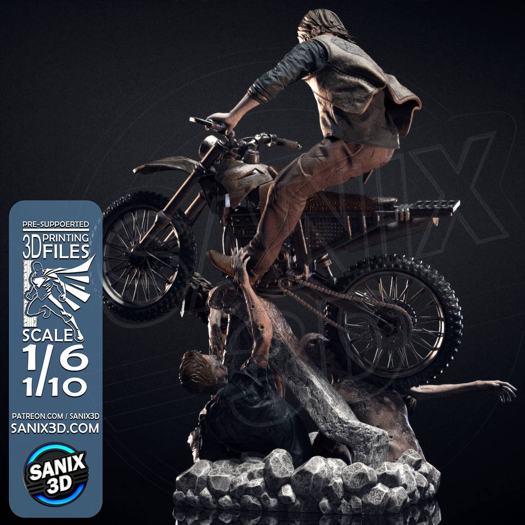 P站图纸印象馆 Sanix3d 行尸走肉 达里尔·迪克森 Sanix3d 行尸走肉 达里尔·迪克森