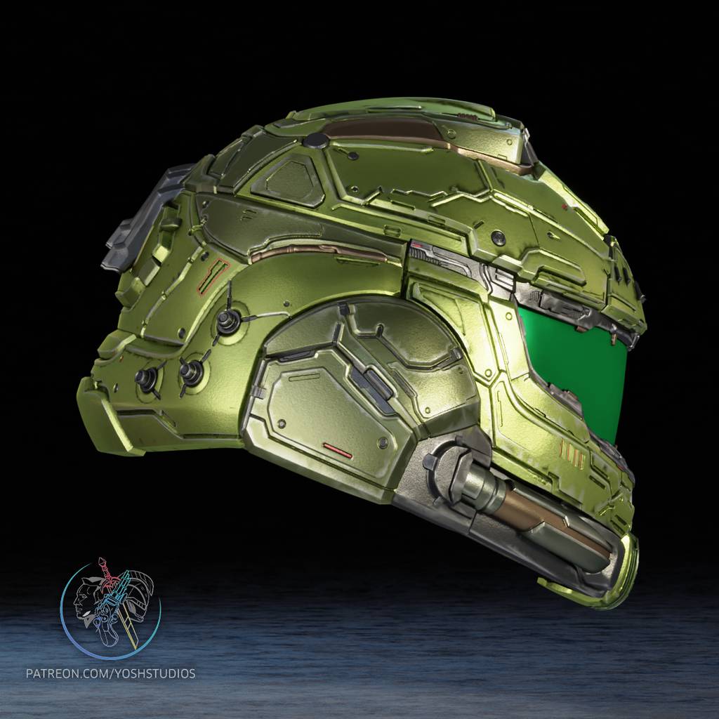 P站图纸印象馆 Yosh 毁灭战士 头盔 Yosh 毁灭战士 头盔