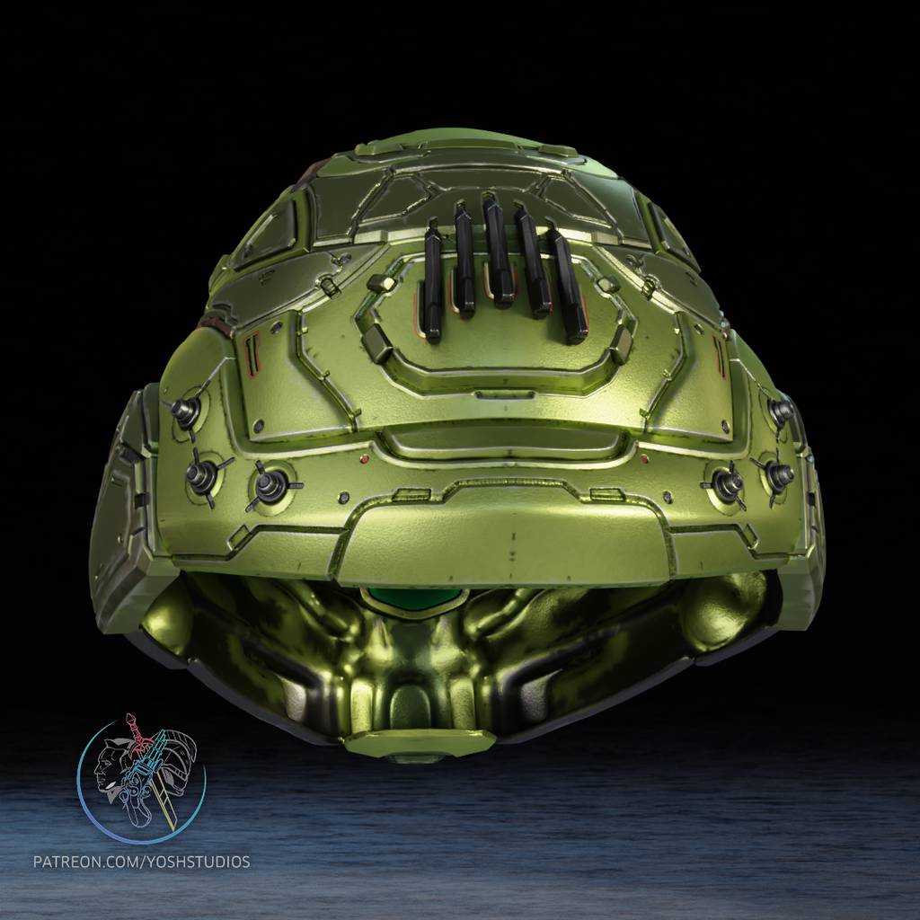 P站图纸印象馆 Yosh 毁灭战士 头盔 Yosh 毁灭战士 头盔
