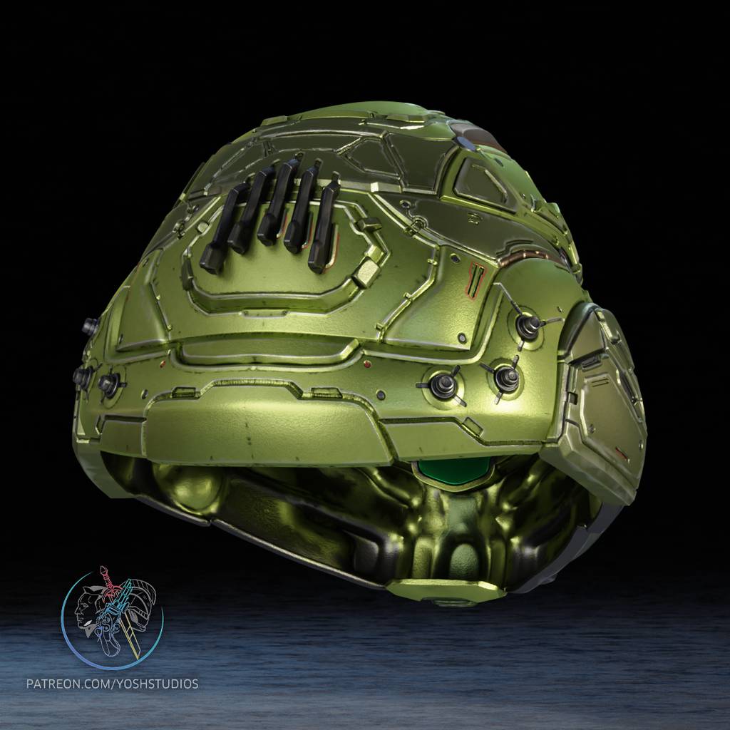 P站图纸印象馆 Yosh 毁灭战士 头盔 Yosh 毁灭战士 头盔