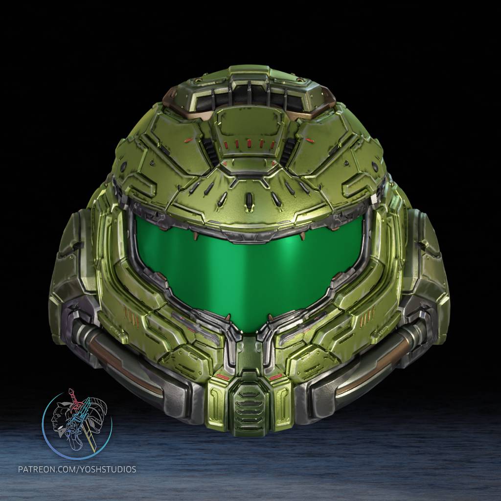 P站图纸印象馆 Yosh 毁灭战士 头盔 Yosh 毁灭战士 头盔