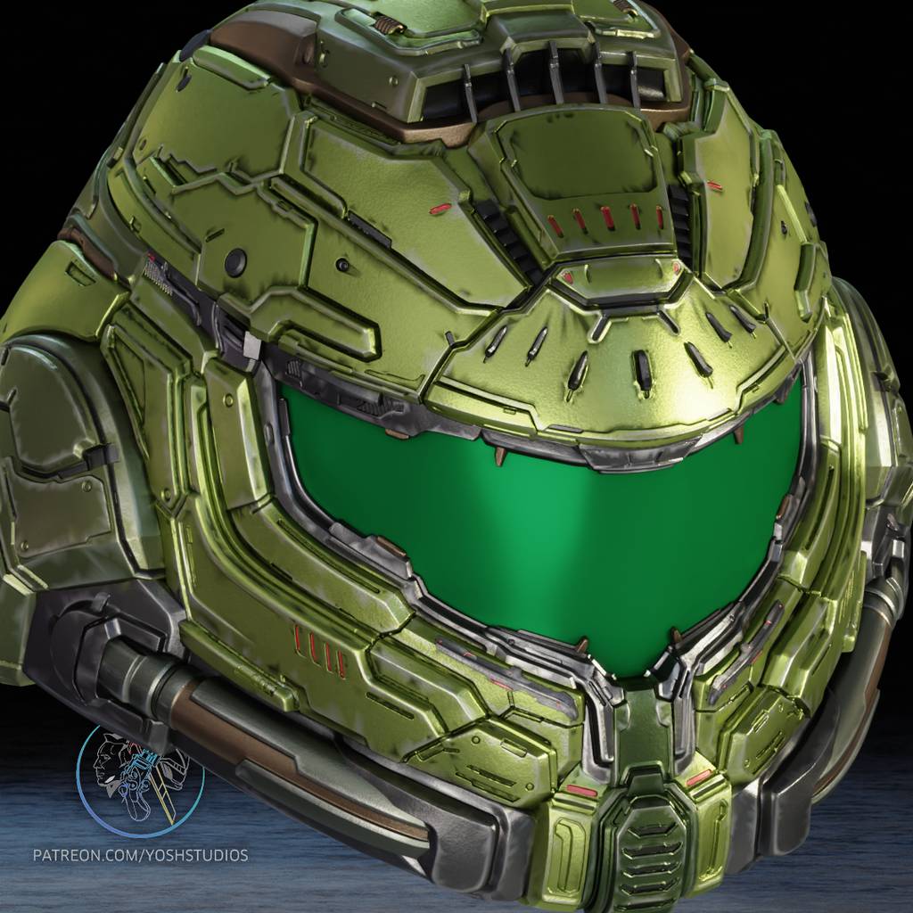 P站图纸印象馆 Yosh 毁灭战士 头盔 Yosh 毁灭战士 头盔