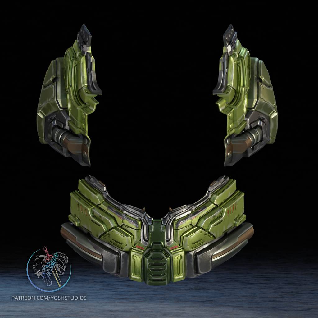 P站图纸印象馆 Yosh 毁灭战士 头盔 Yosh 毁灭战士 头盔