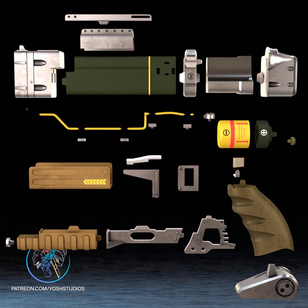 P站图纸印象馆 Yosh 辐射 激光手枪 Yosh 辐射 激光手枪