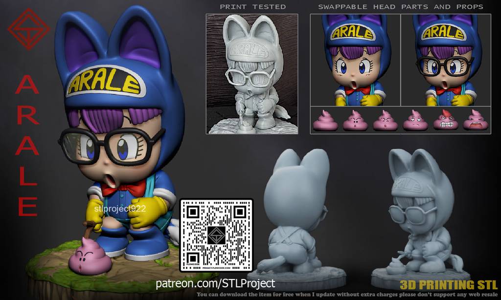 P站图纸印象馆 STL Project 阿拉蕾 STL Project 阿拉蕾