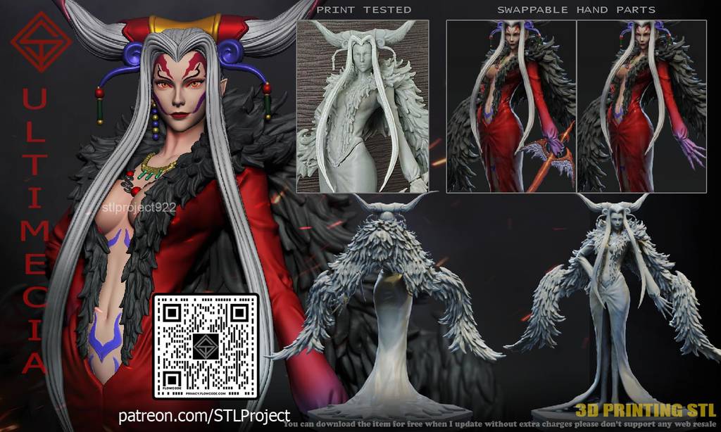 P站图纸印象馆 STL Project 最终幻想 时之魔女 STL Project 最终幻想 时之魔女