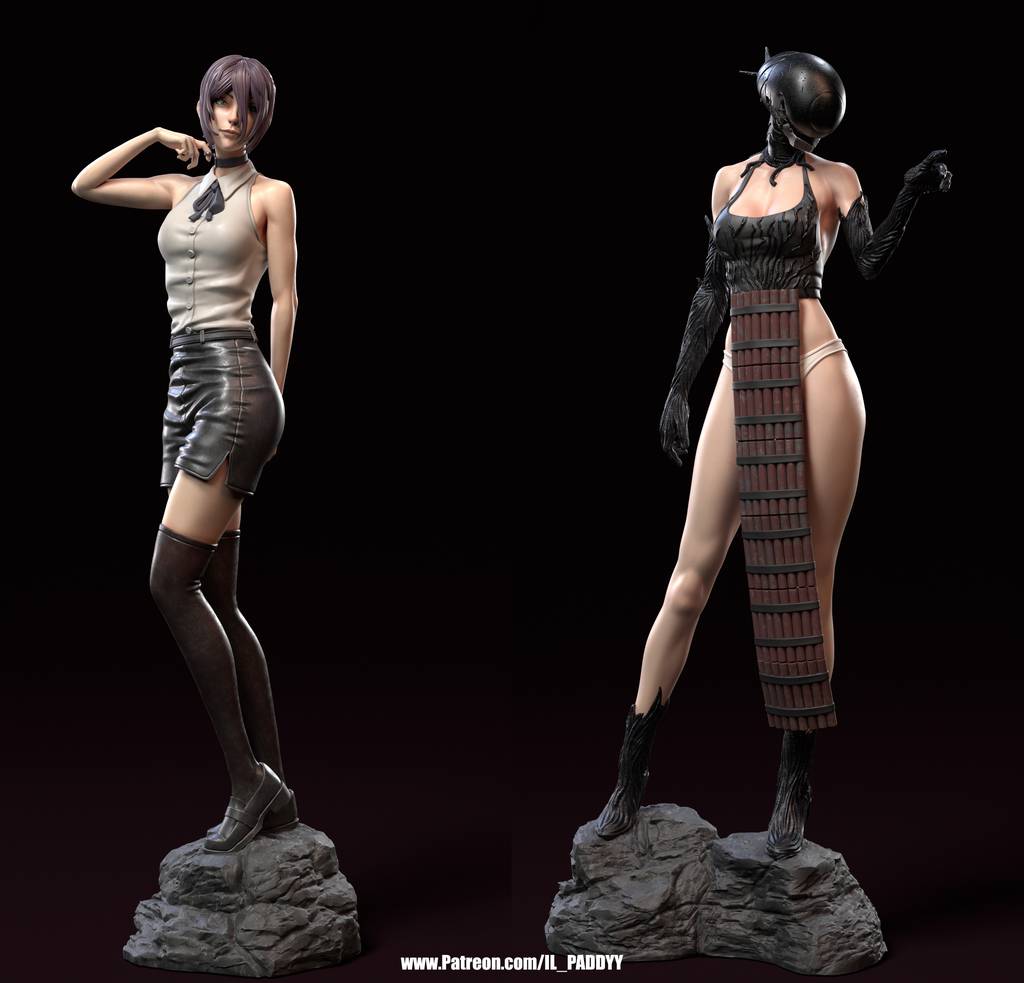 P站图纸印象馆 Il_Paddyy 链锯人 蕾塞 Il_Paddyy 链锯人 蕾塞