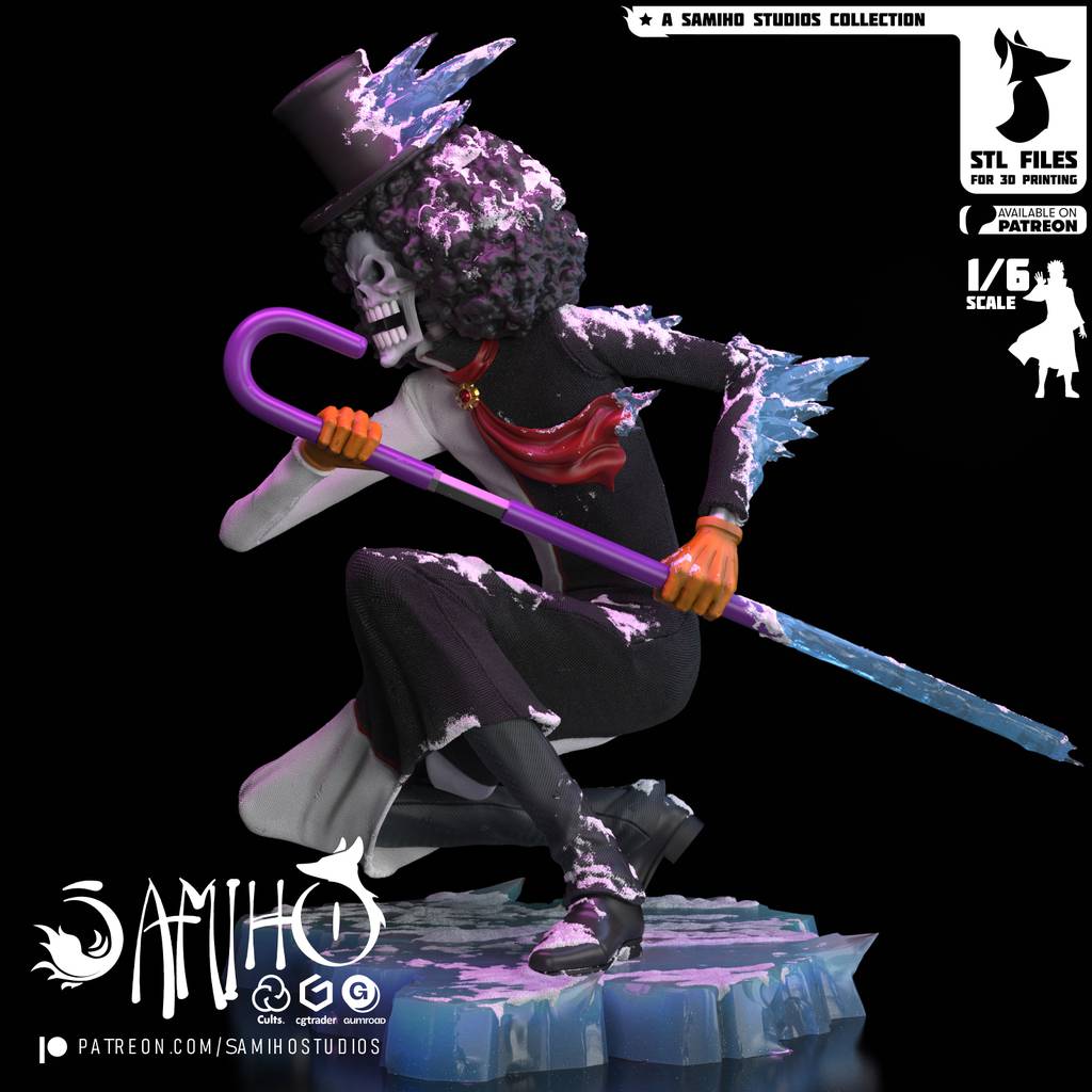 P站图纸印象馆 Samiho 海贼王 布鲁克 Samiho 海贼王 布鲁克