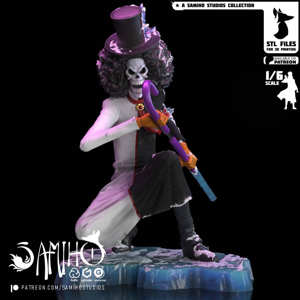 P站图纸印象馆 Samiho 海贼王 布鲁克 Samiho 海贼王 布鲁克