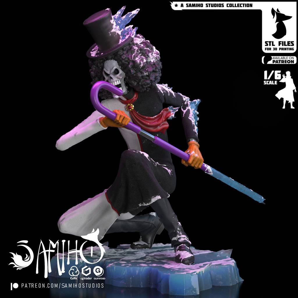 P站图纸印象馆 Samiho 海贼王 布鲁克 Samiho 海贼王 布鲁克