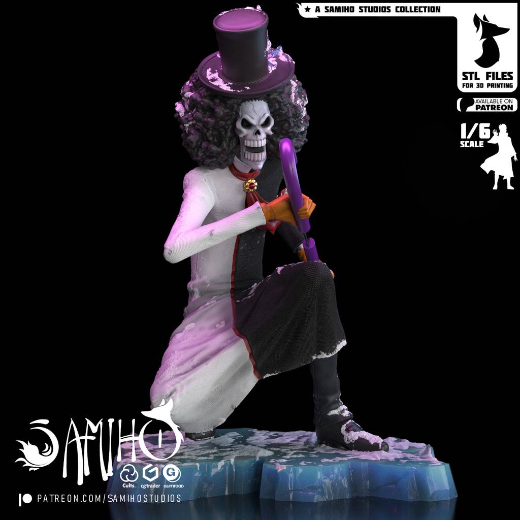 P站图纸印象馆 Samiho 海贼王 布鲁克 Samiho 海贼王 布鲁克