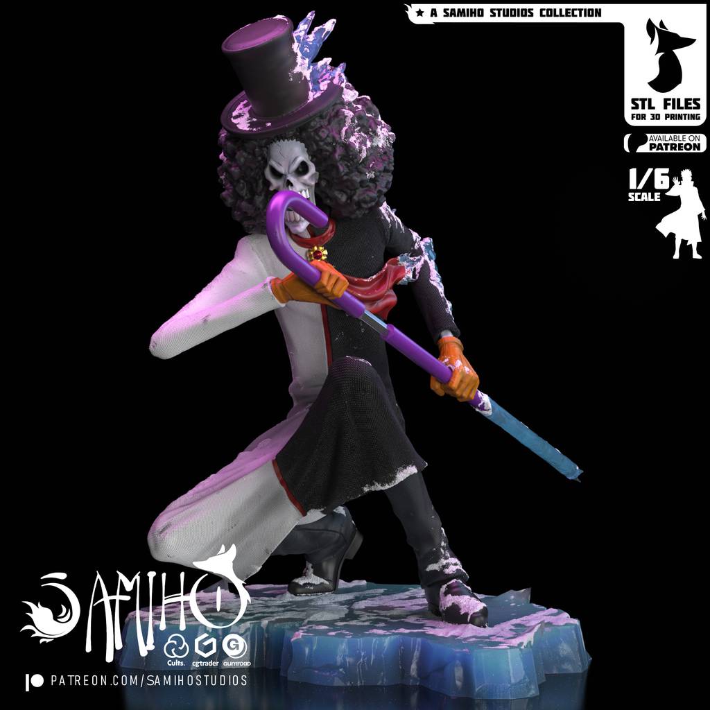 P站图纸印象馆 Samiho 海贼王 布鲁克 Samiho 海贼王 布鲁克