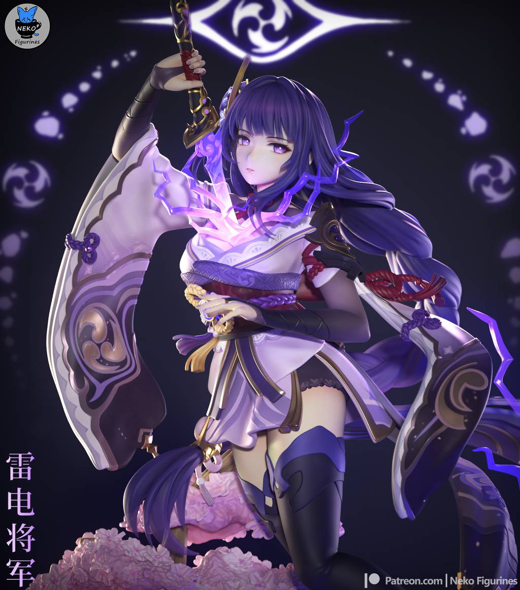 P站图纸印象馆 Neko 原神 雷电将军 Neko 原神 雷电将军