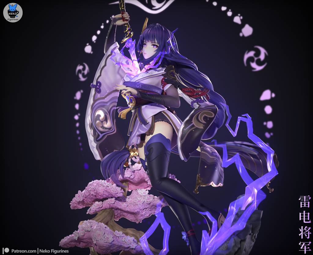 P站图纸印象馆 Neko 原神 雷电将军 Neko 原神 雷电将军