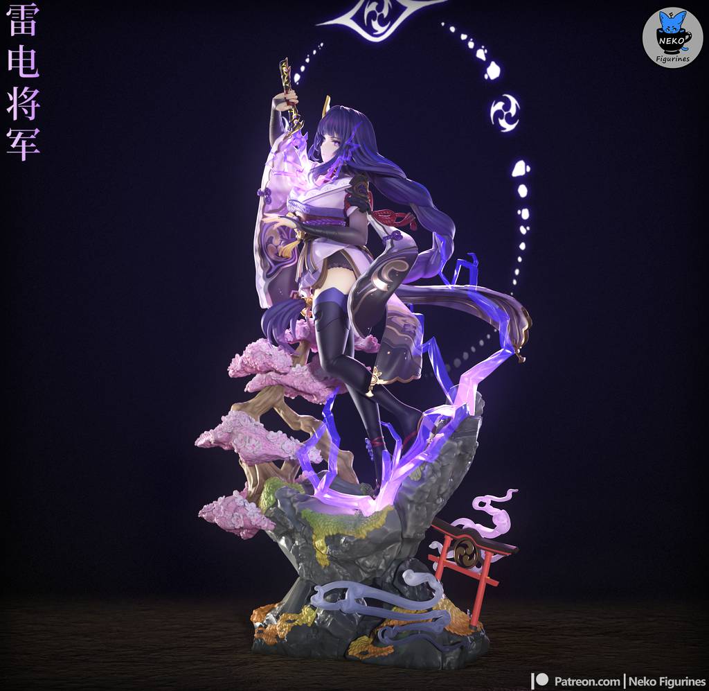 P站图纸印象馆 Neko 原神 雷电将军 Neko 原神 雷电将军