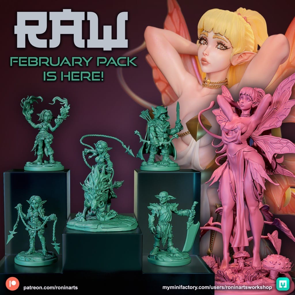 P站图纸印象馆 Ronin Arts 2025年2月图纸包 Ronin Arts 2025年2月图纸包