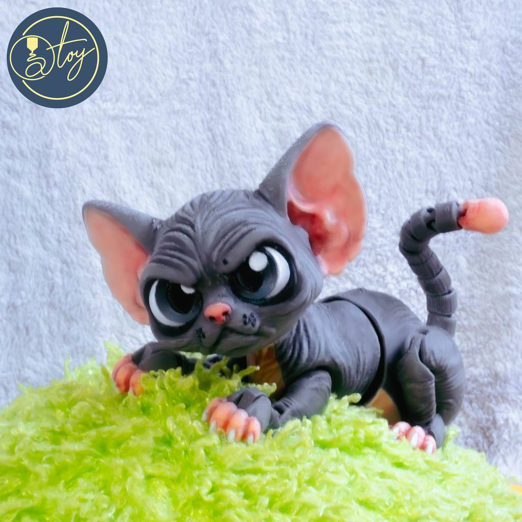 P站图纸印象馆 斯芬克斯猫 拉里 斯芬克斯猫 拉里