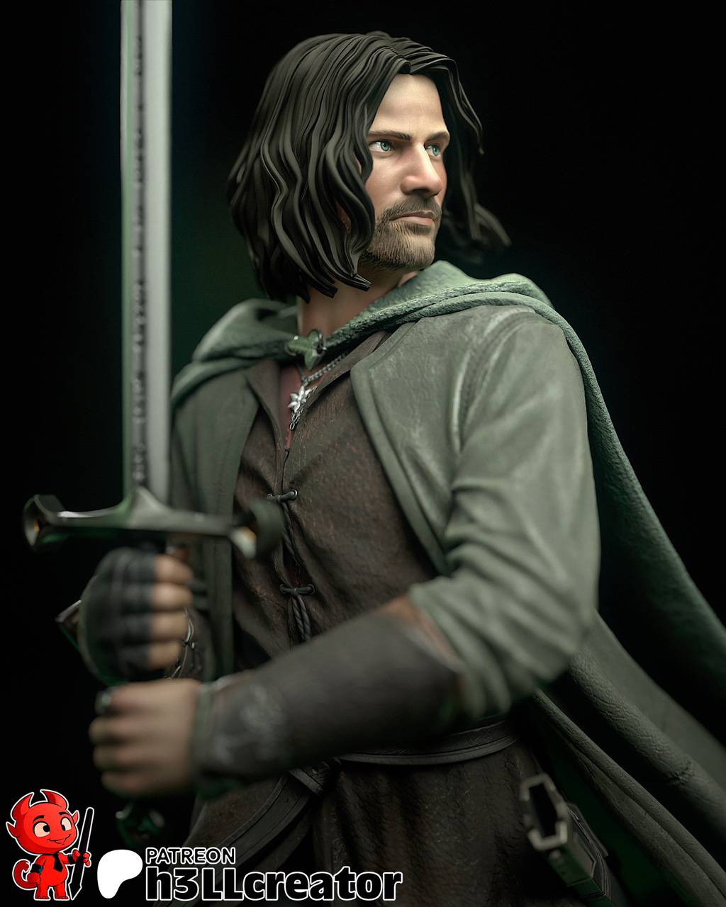 P站图纸印象馆 H3LL 指环王 阿拉贡 H3LL 指环王 阿拉贡