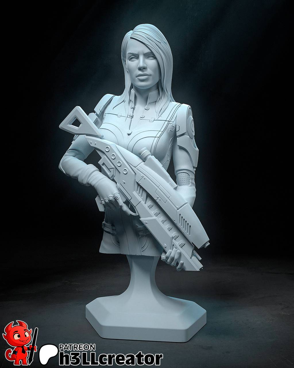 P站图纸印象馆 H3LL 质量效应 阿什丽 H3LL 质量效应 阿什丽