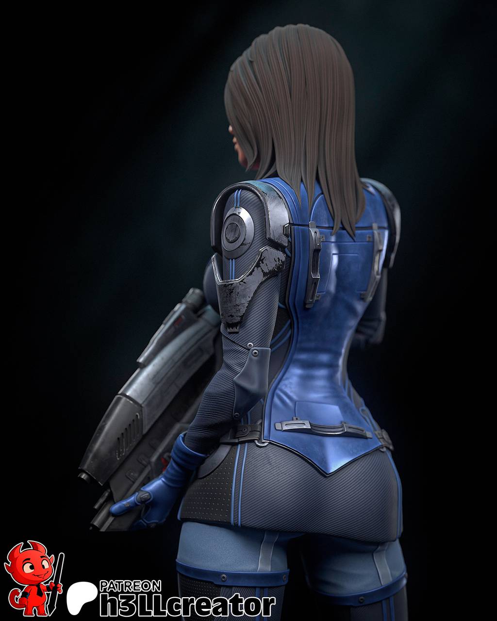 P站图纸印象馆 H3LL 质量效应 阿什丽 H3LL 质量效应 阿什丽