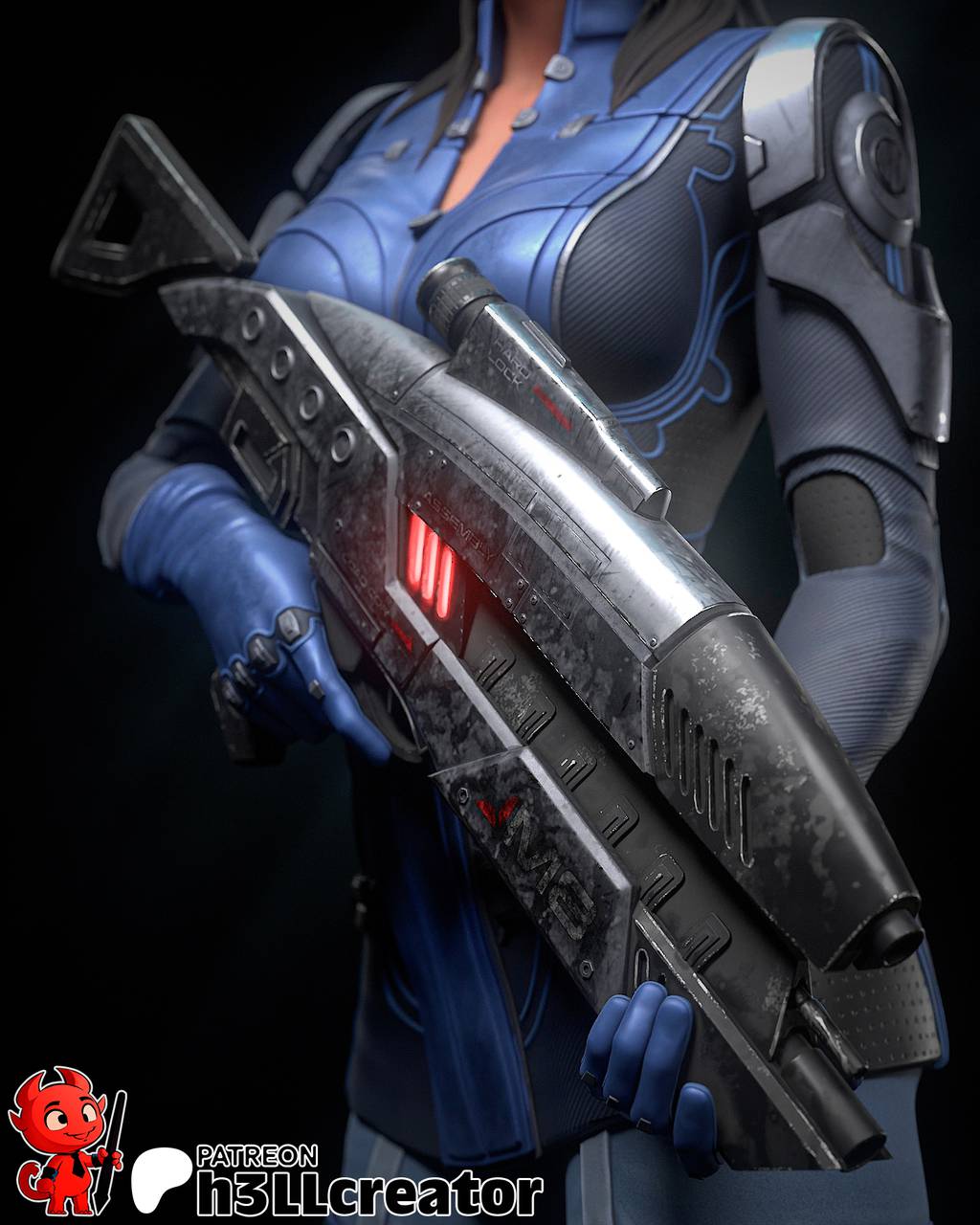 P站图纸印象馆 H3LL 质量效应 阿什丽 H3LL 质量效应 阿什丽