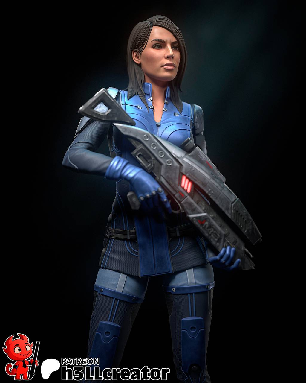 P站图纸印象馆 H3LL 质量效应 阿什丽 H3LL 质量效应 阿什丽