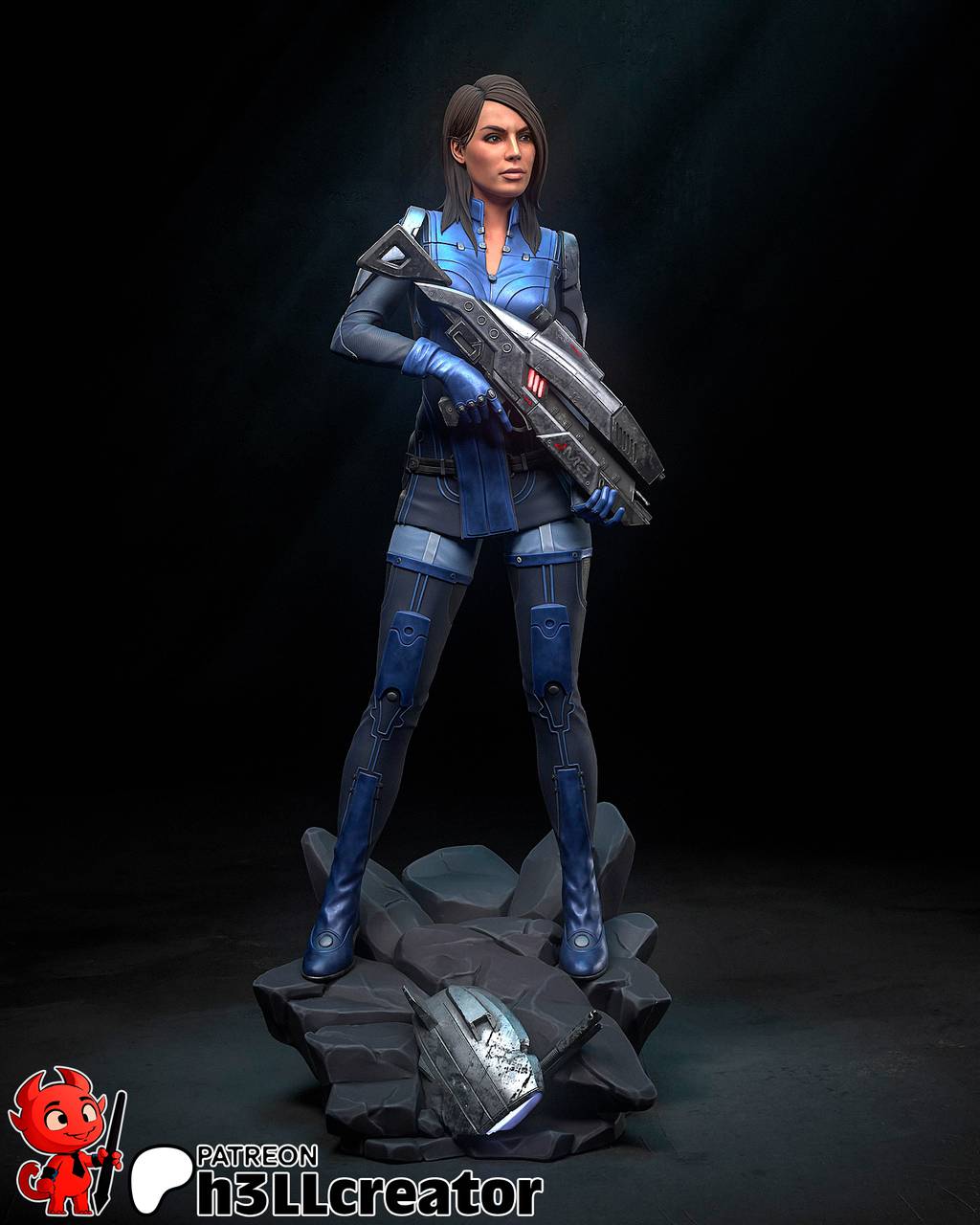 P站图纸印象馆 H3LL 质量效应 阿什丽 H3LL 质量效应 阿什丽