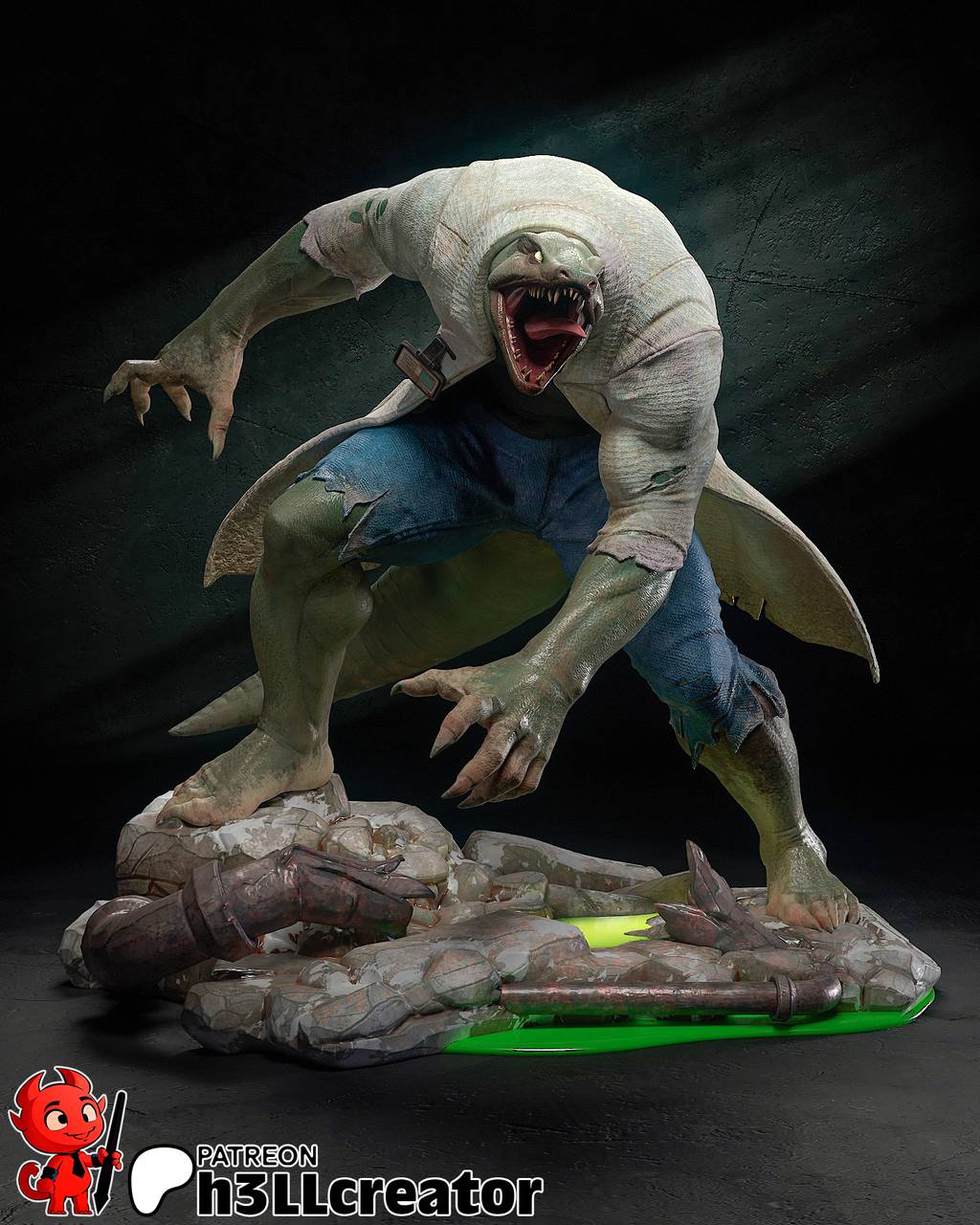 P站图纸印象馆 H3LL 漫威 蜥蜴教授 H3LL 漫威 蜥蜴教授