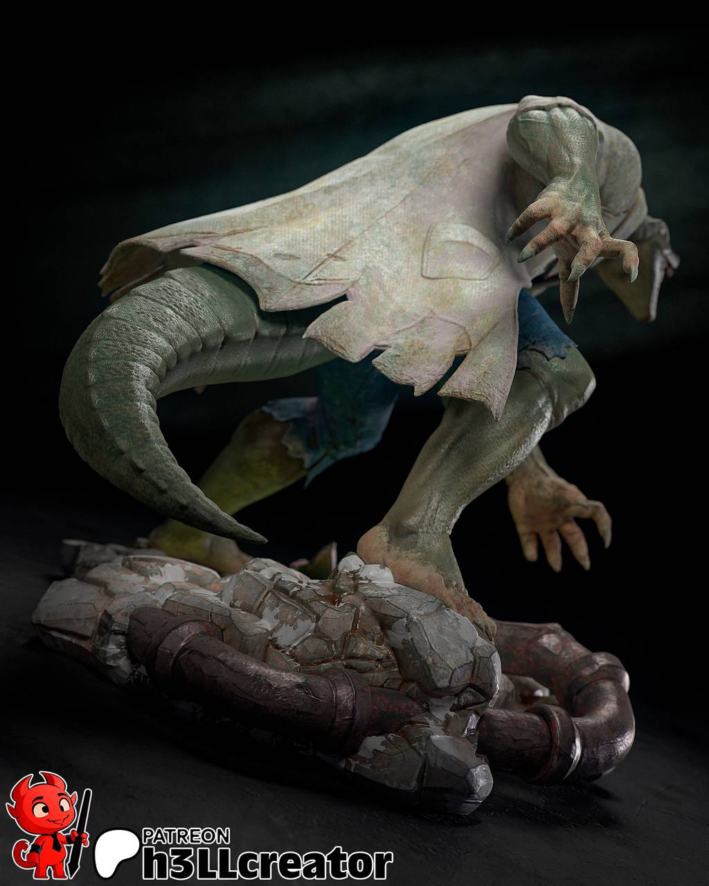 P站图纸印象馆 H3LL 漫威 蜥蜴教授 H3LL 漫威 蜥蜴教授