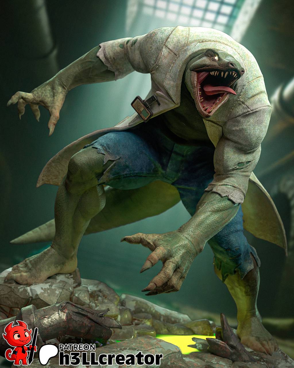 P站图纸印象馆 H3LL 漫威 蜥蜴教授 H3LL 漫威 蜥蜴教授